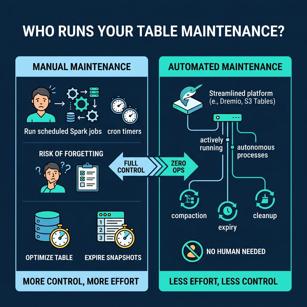 Comparison of automated versus manual maintenance approaches