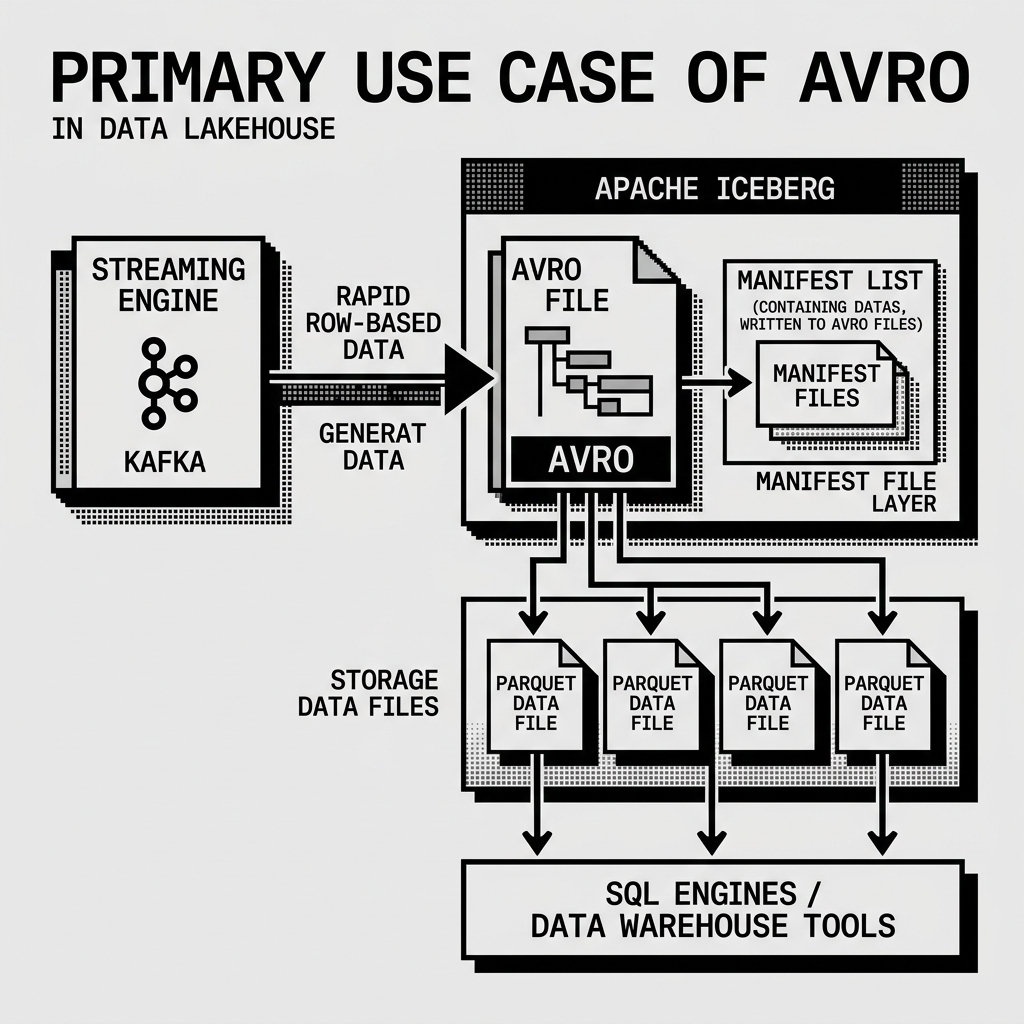 Avro usage in Streaming and Lakehouse Metadata