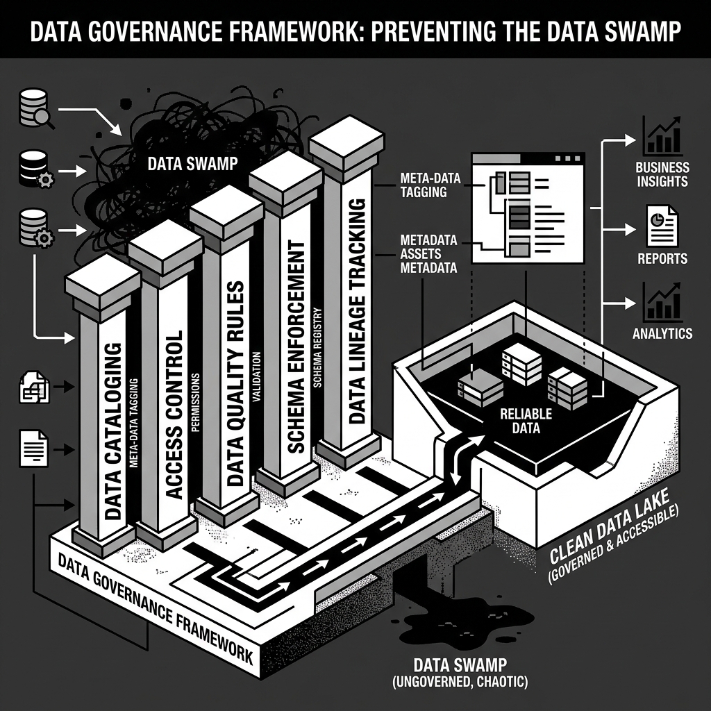 Data Governance Framework for Preventing Data Swamp