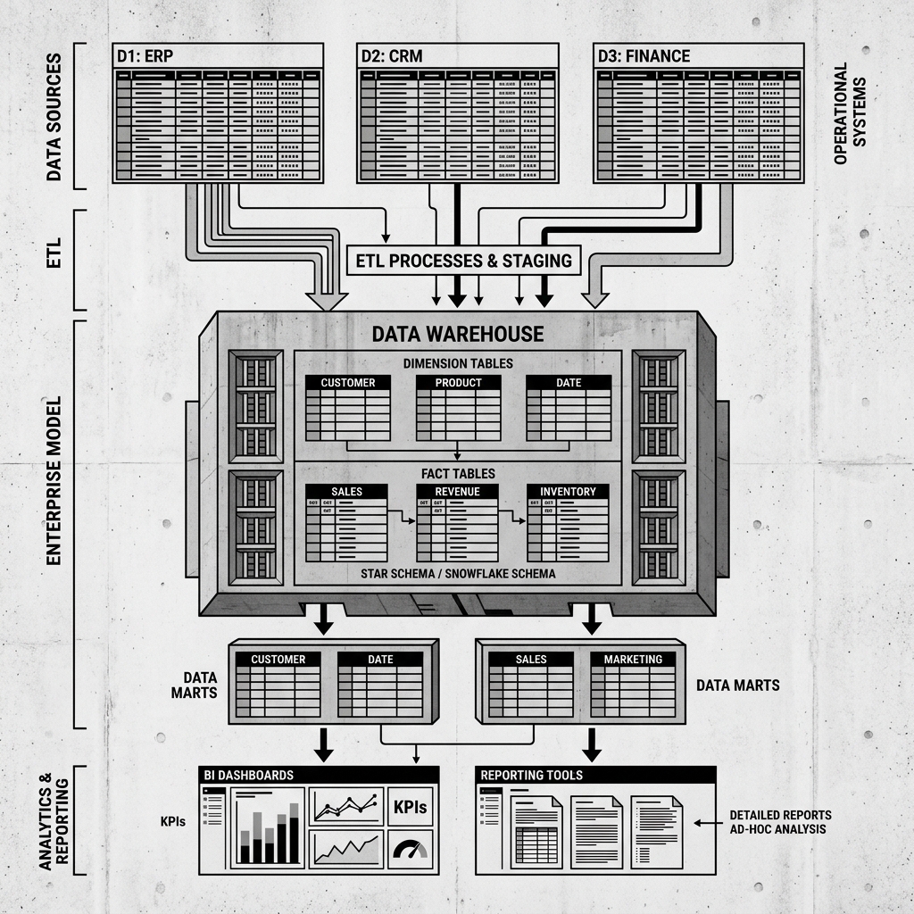 Conceptual Architecture of a Data Warehouse
