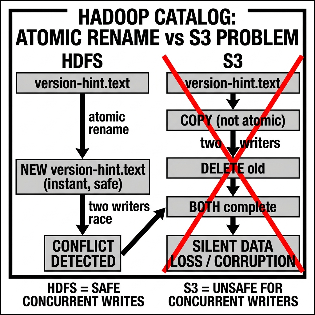 Hadoop Catalog Rename