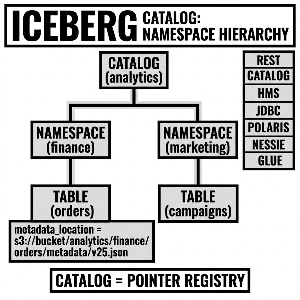 Iceberg Catalog Hierarchy