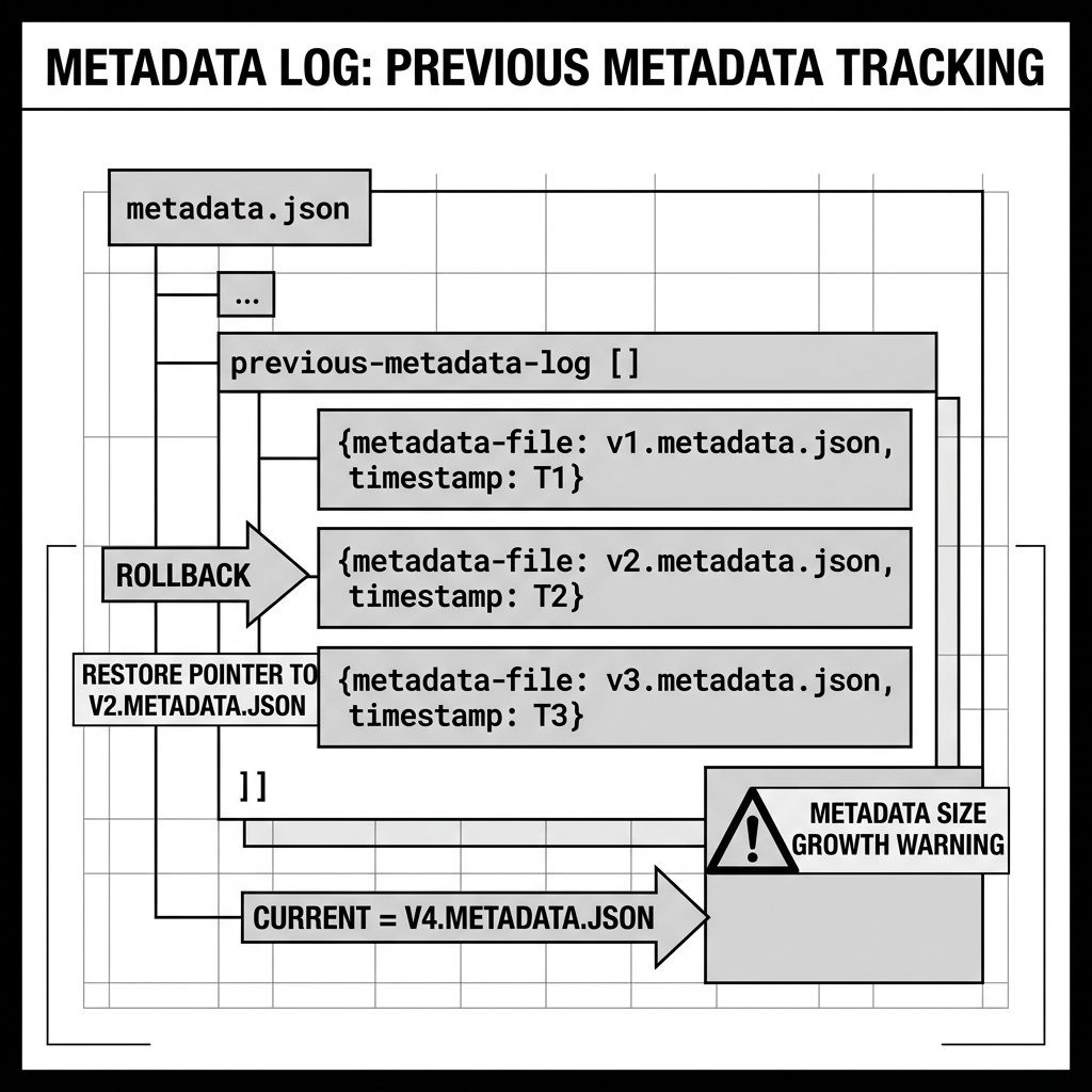 Metadata Log History