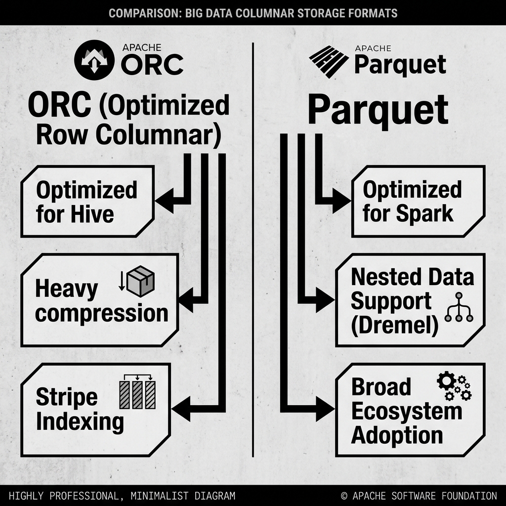 Comparison of ORC and Parquet Formats