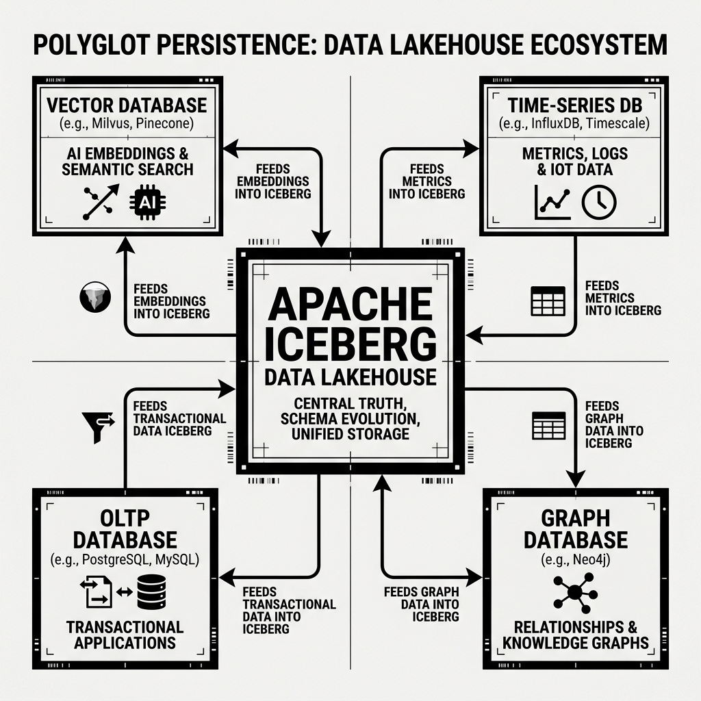 Polyglot Persistence in the Data Lakehouse Ecosystem