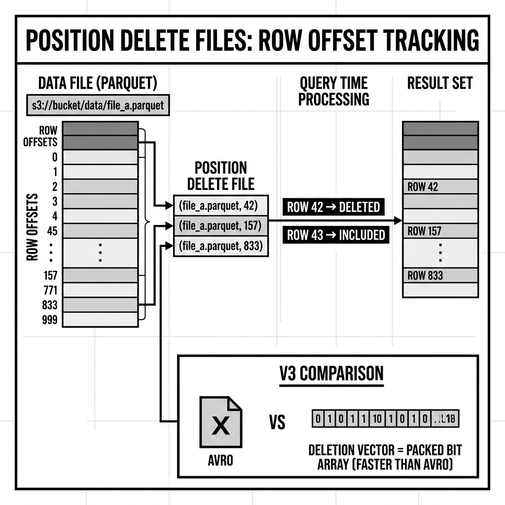 Position Deletes Bitmap