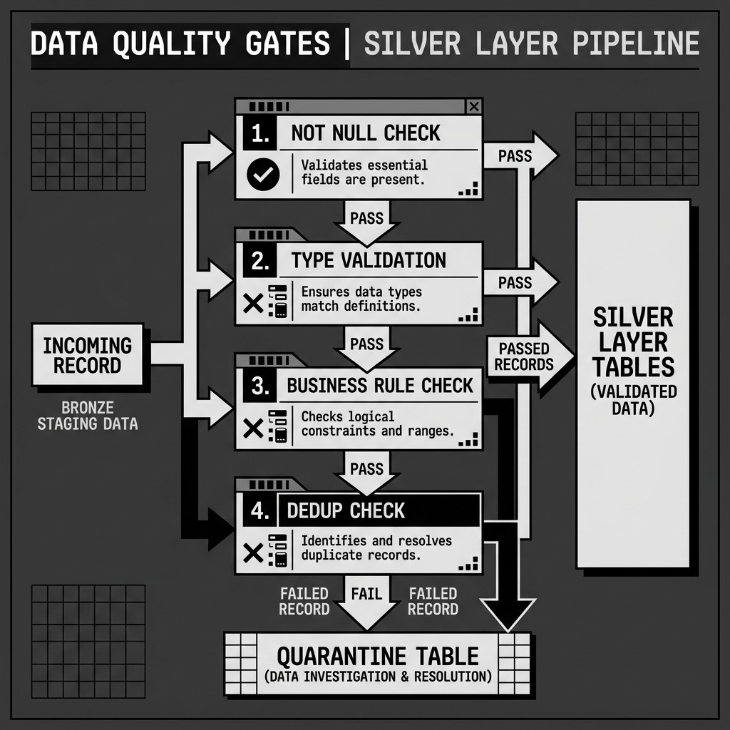 Data Quality Gates in the Silver Layer