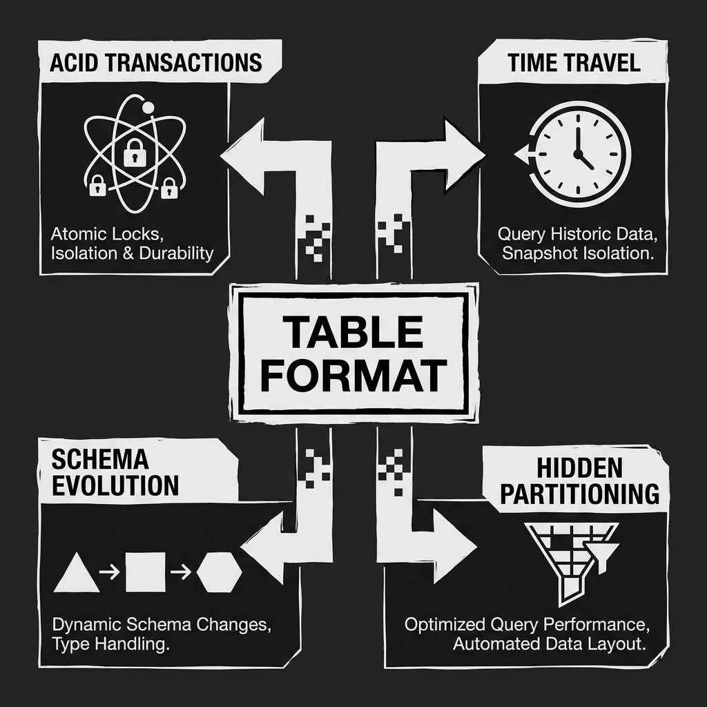Table Format Features Overview
